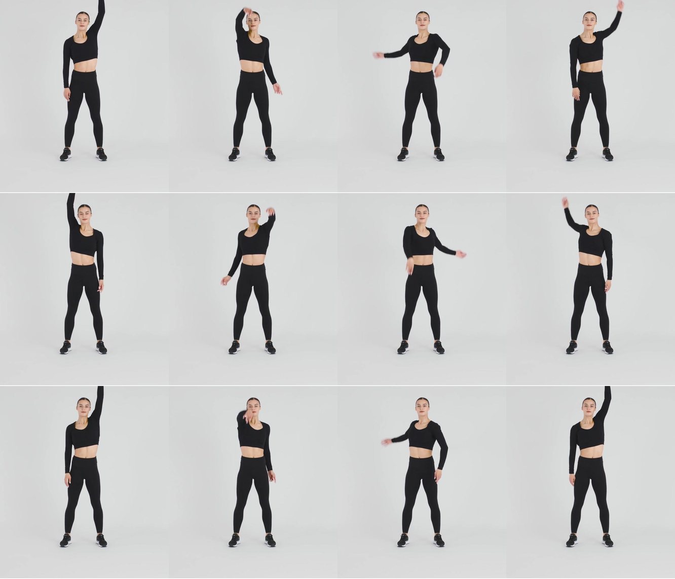 Alternate Arm Circles Back keyframes