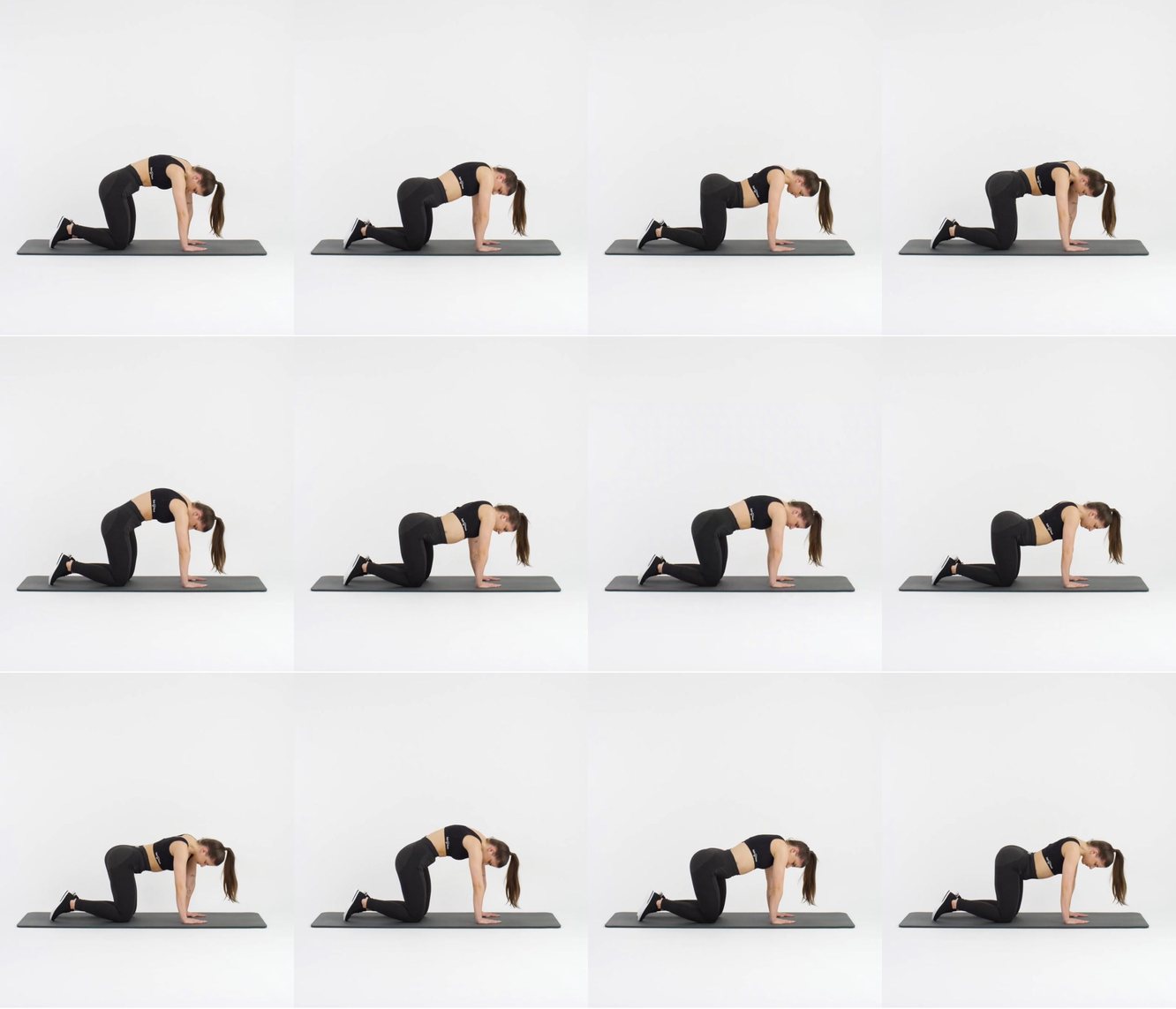 Cat & Cow Rolls keyframes