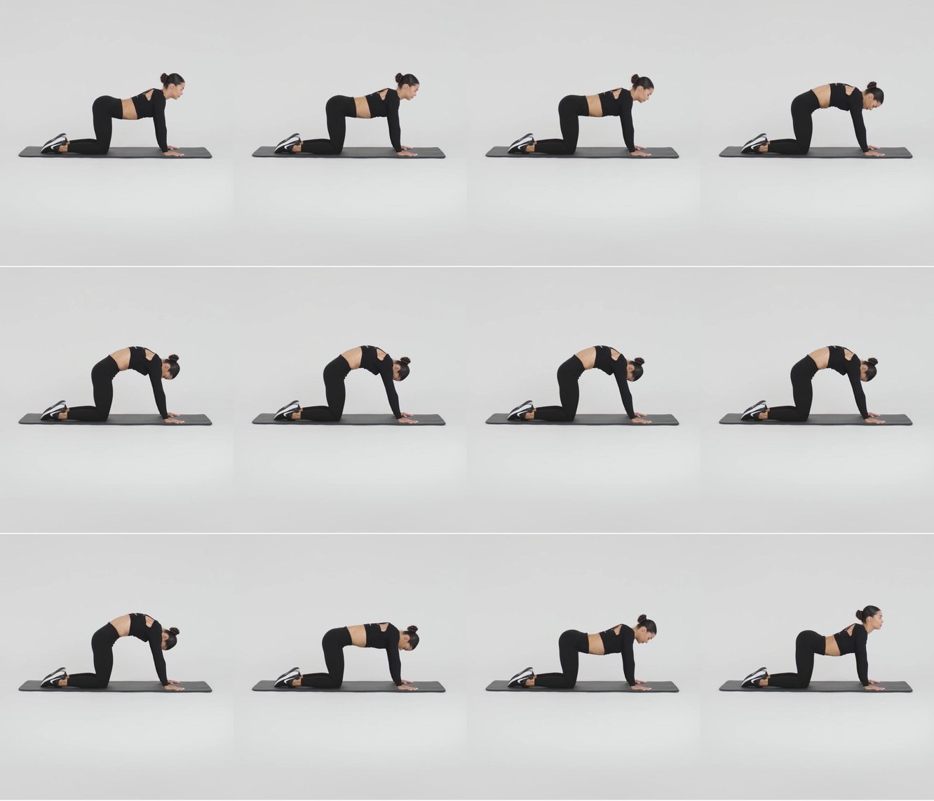 Cat-Cow Stretch keyframes