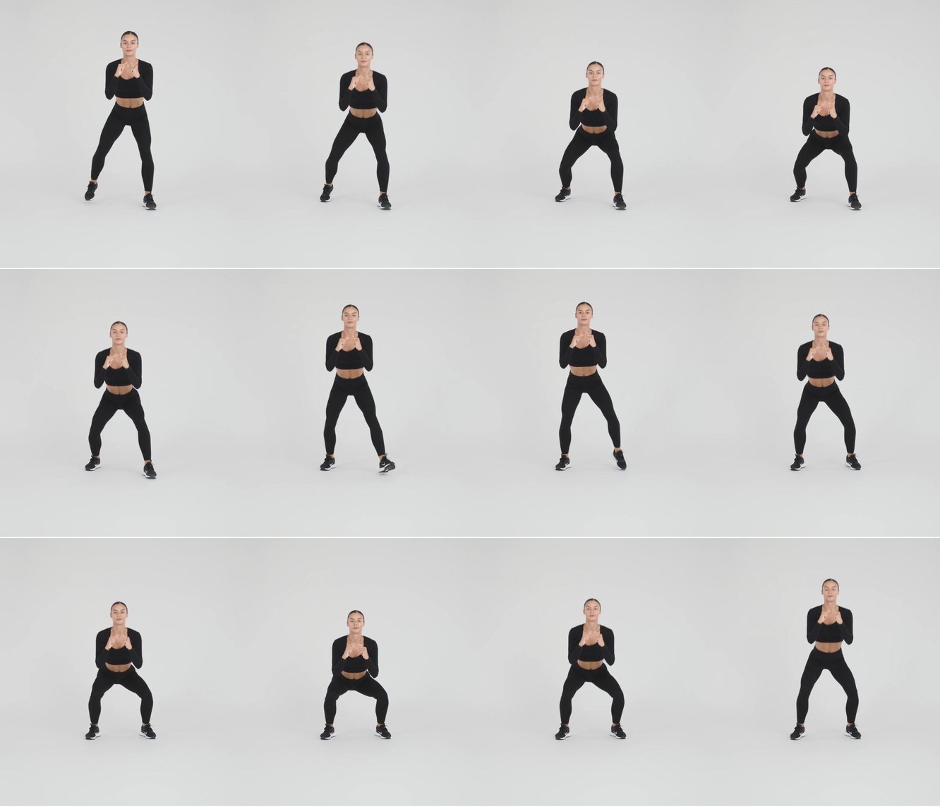 Forward and Backward Squat Walk keyframes