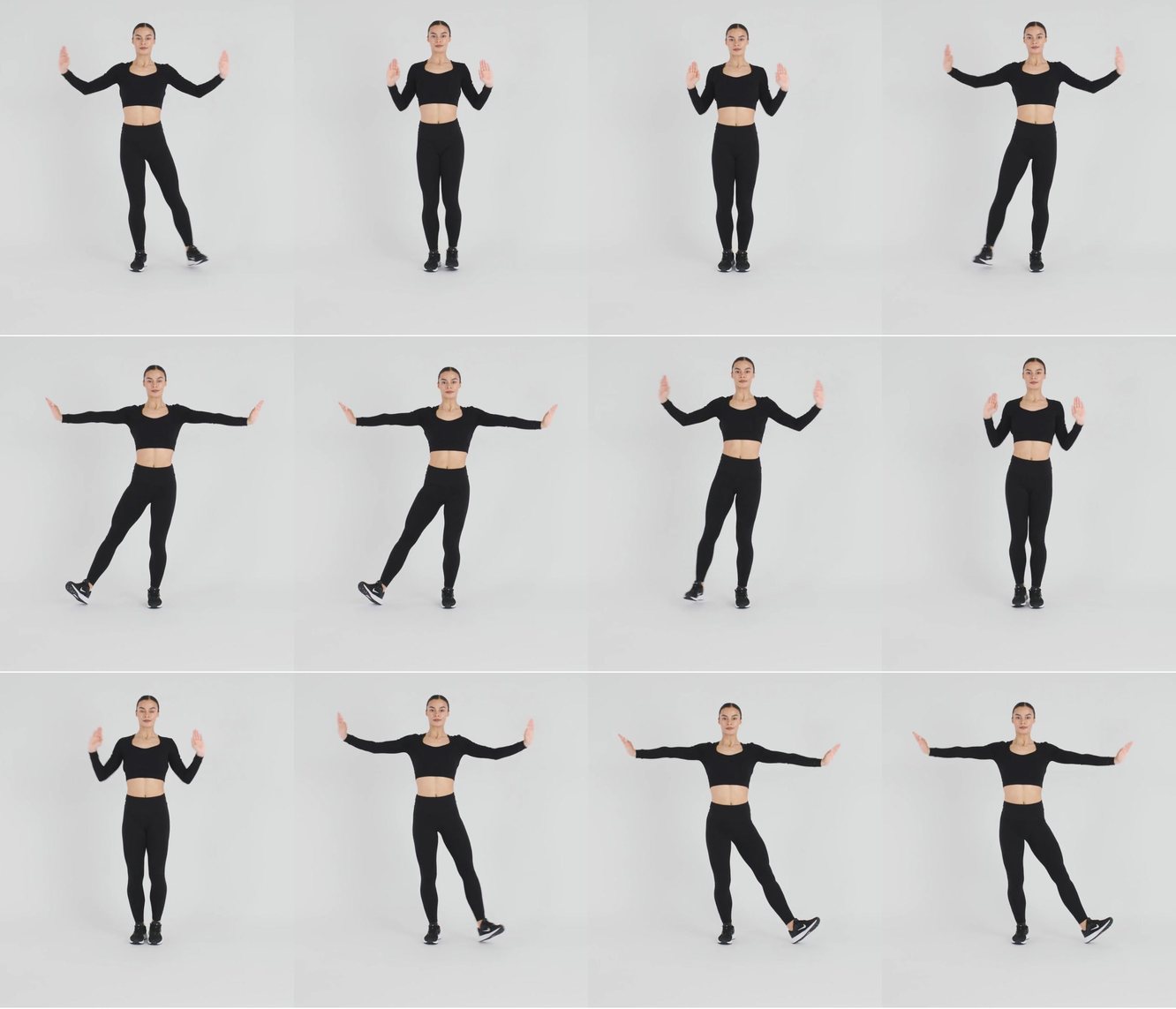 Heel Digs With Side Arm Press keyframes