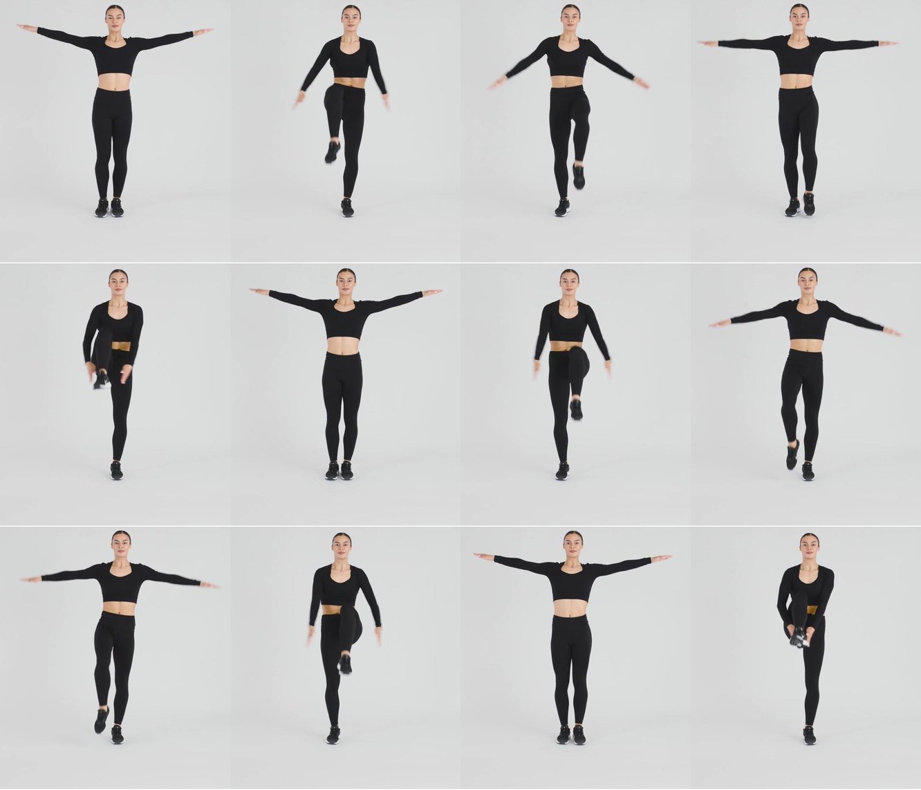 Knee Lifts With Hand Clap keyframes