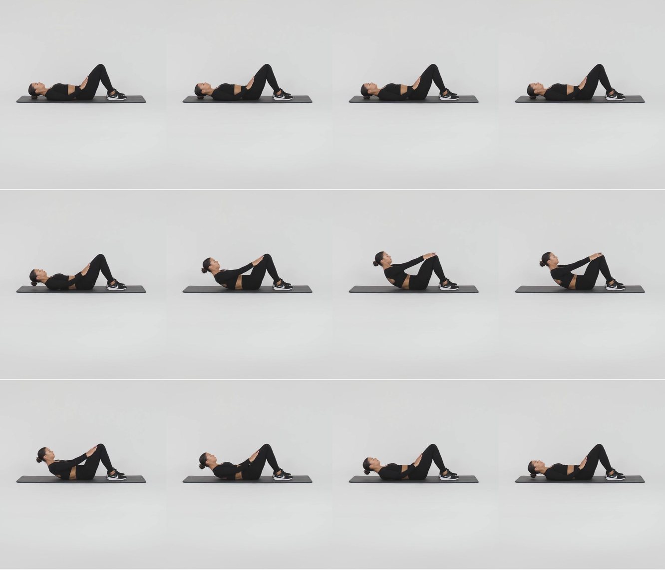 Knee Touch Sit Ups keyframes