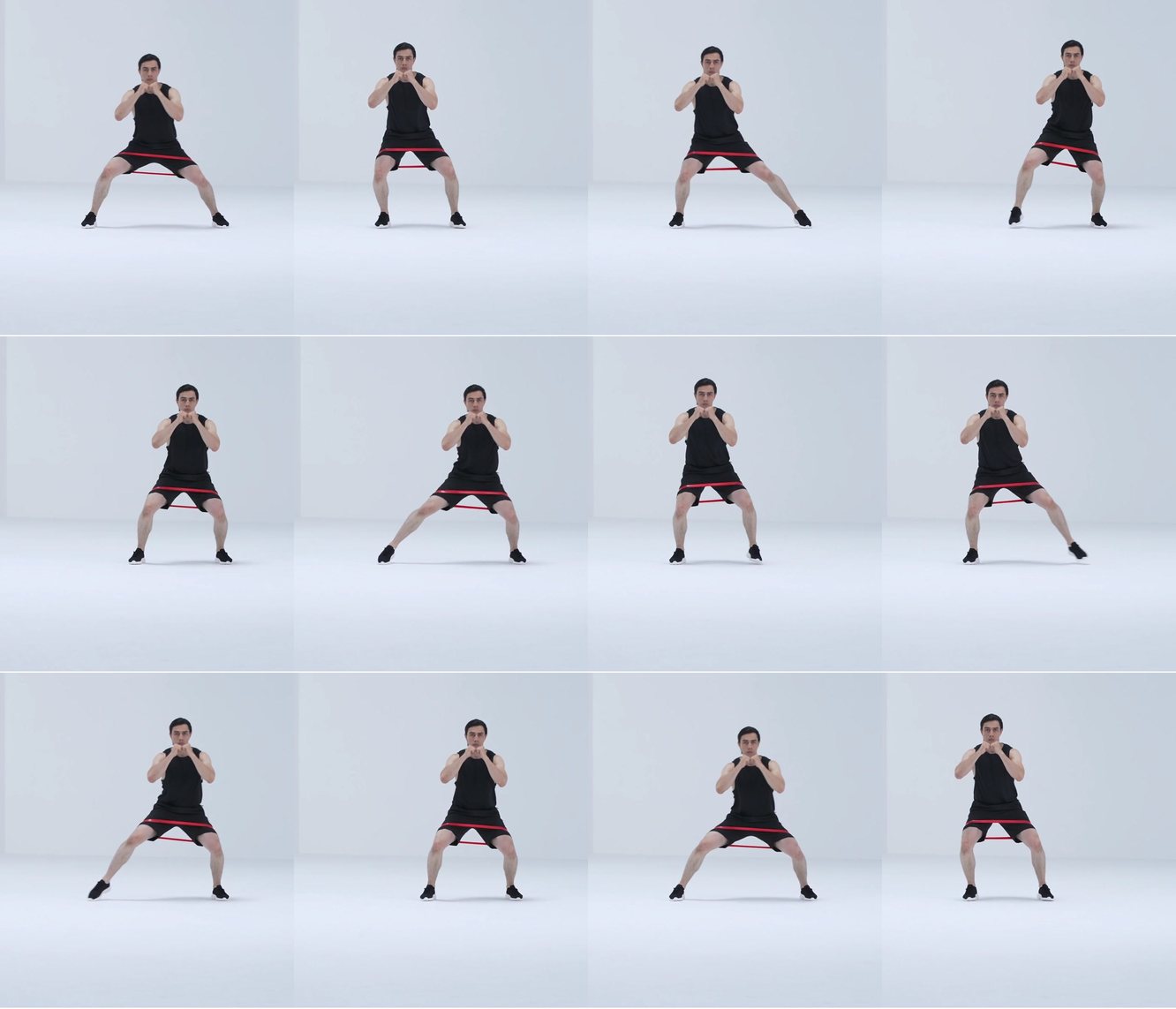 Lateral Band Walk keyframes