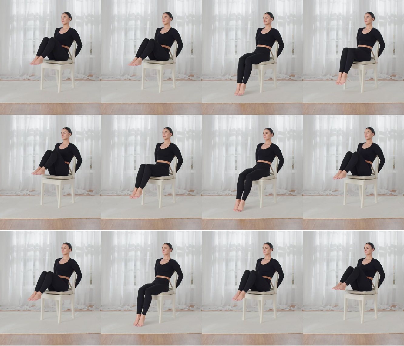 Lean Back Double Knee Lift keyframes