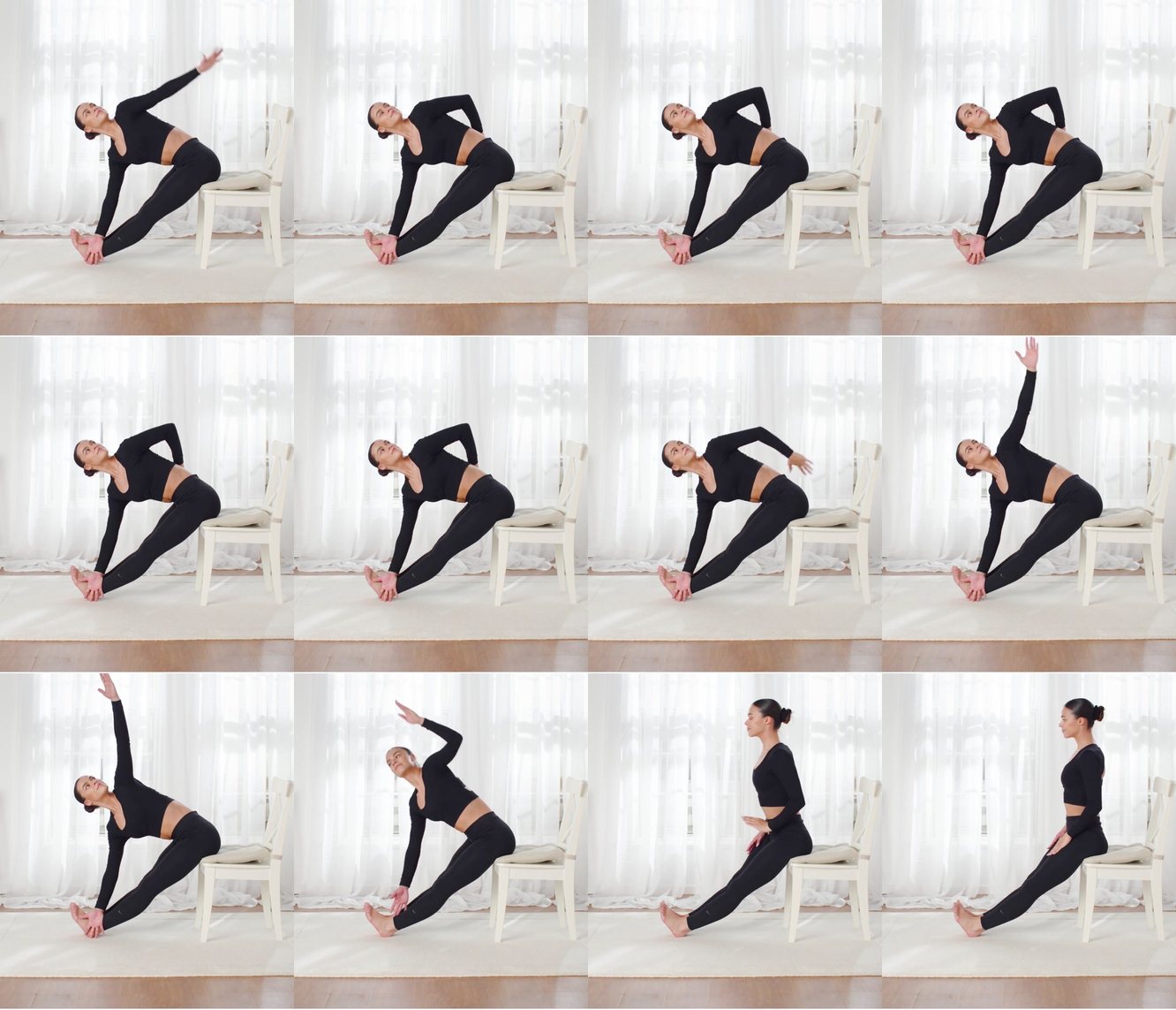 Revolved Triangle Pose Left keyframes