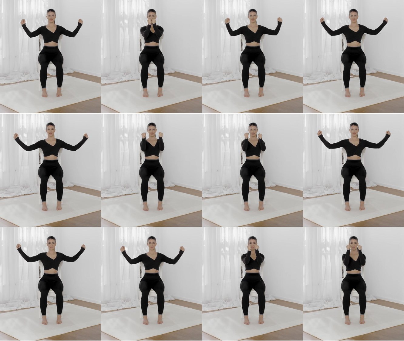 Seated Arm Flies keyframes