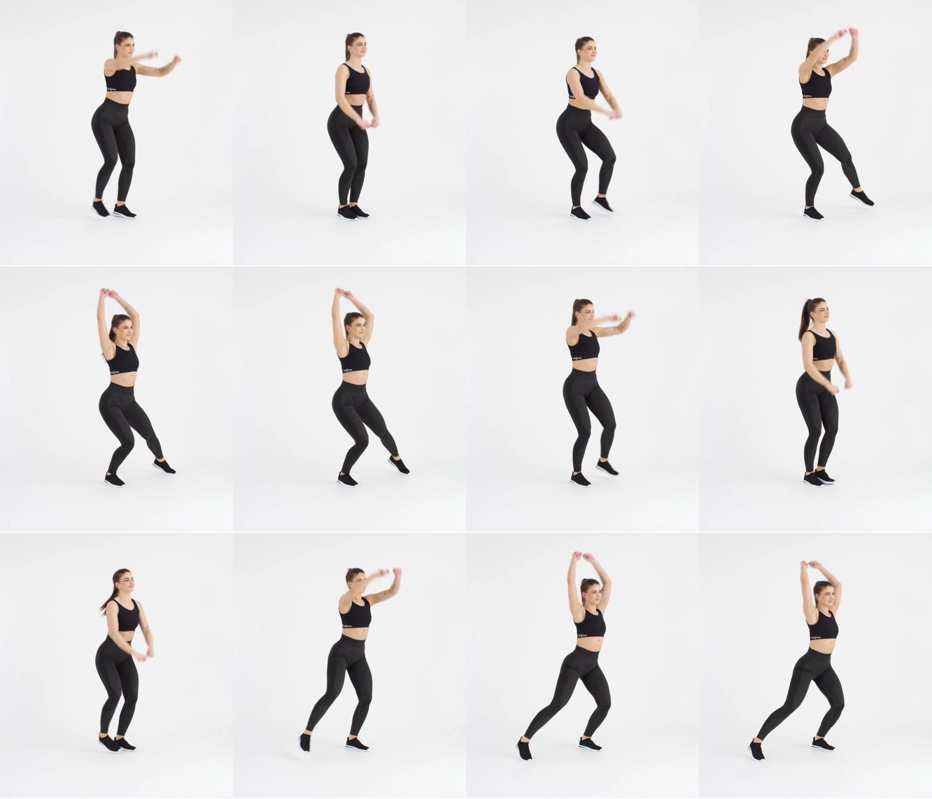 short Half Squat Hold & Arms keyframes