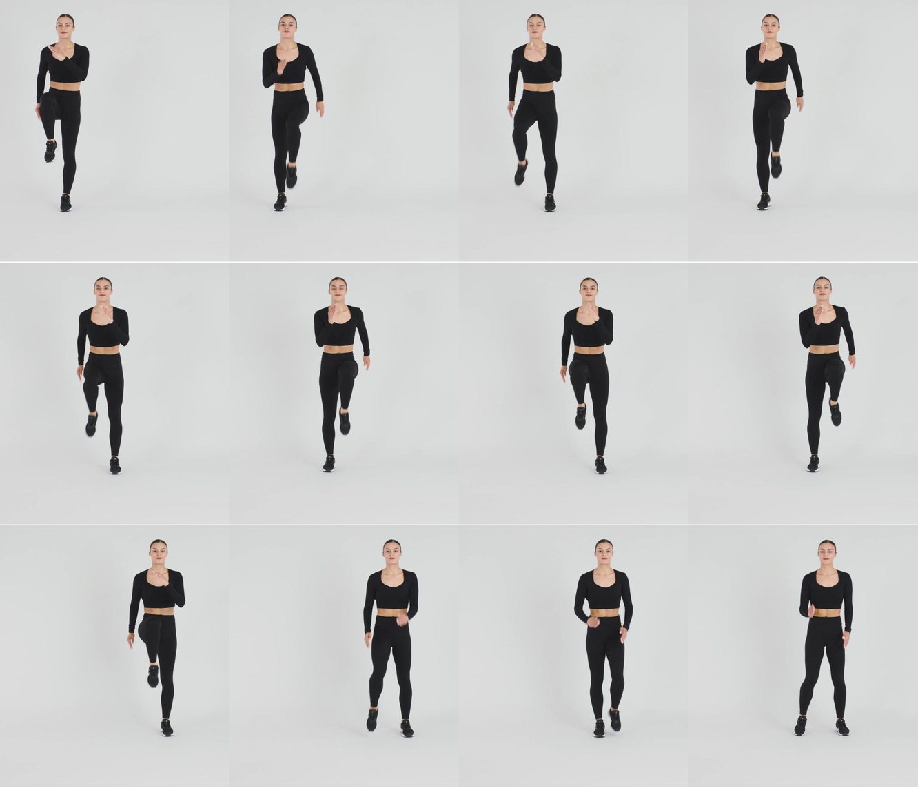 Side March keyframes