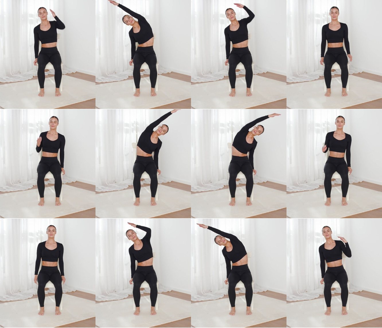 Side Stretch Arms Down keyframes