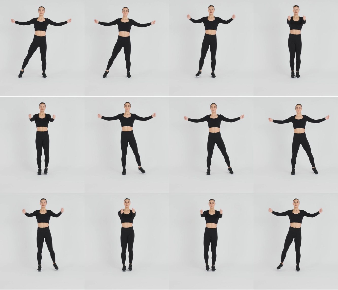 Side Taps With Rear Flys keyframes