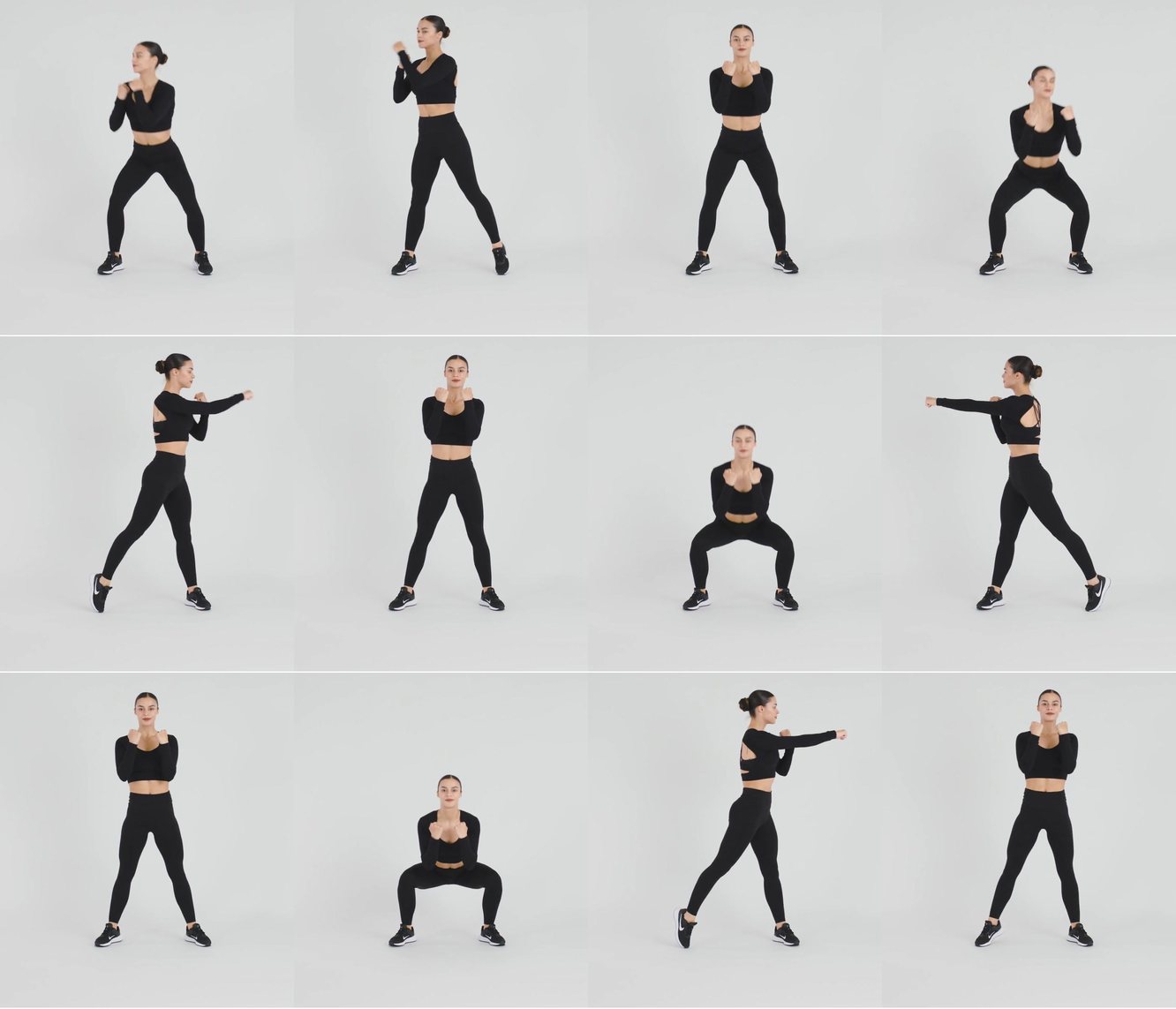 Squat With Side Punch keyframes