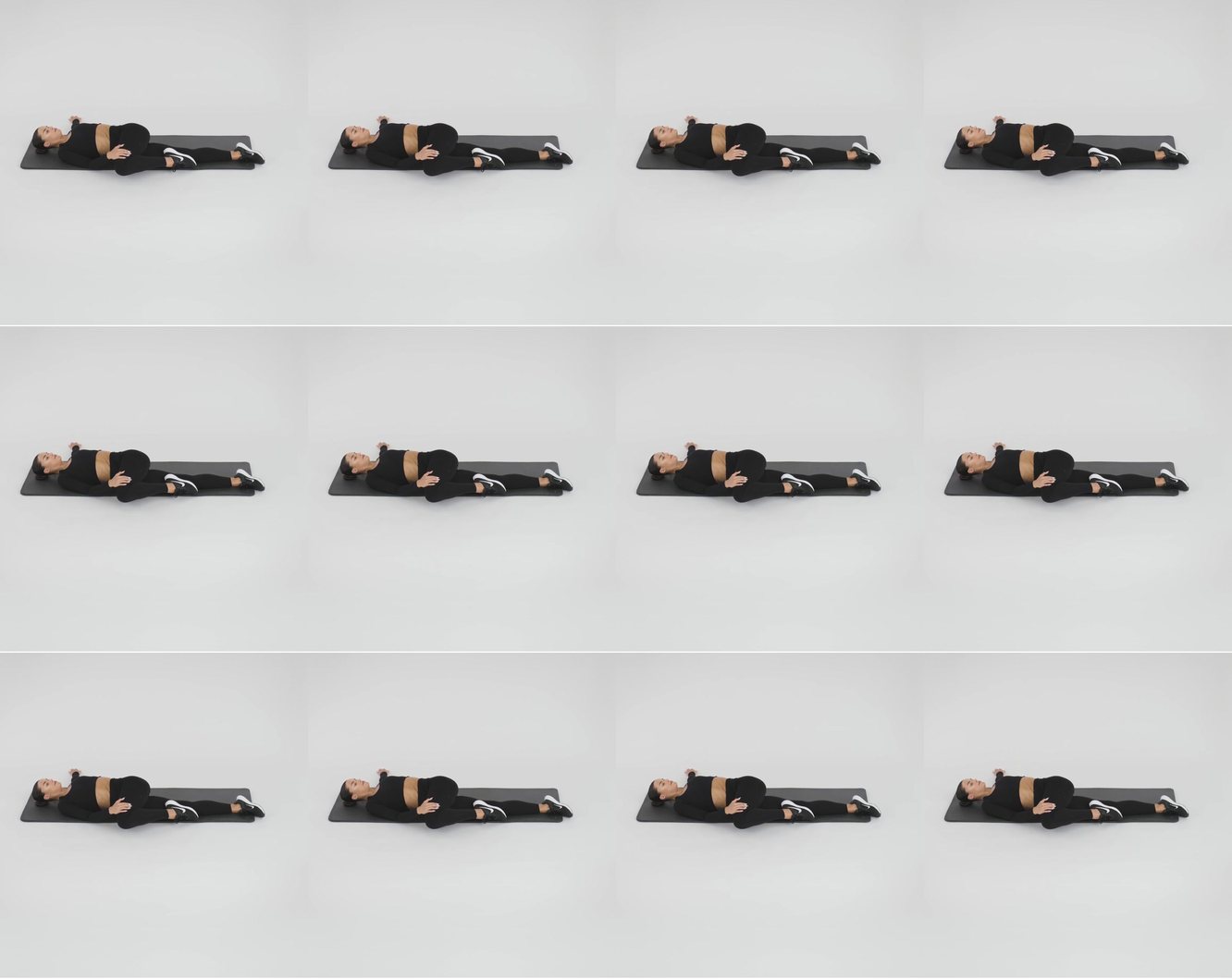 Supine Spinal Twist (Left) keyframes
