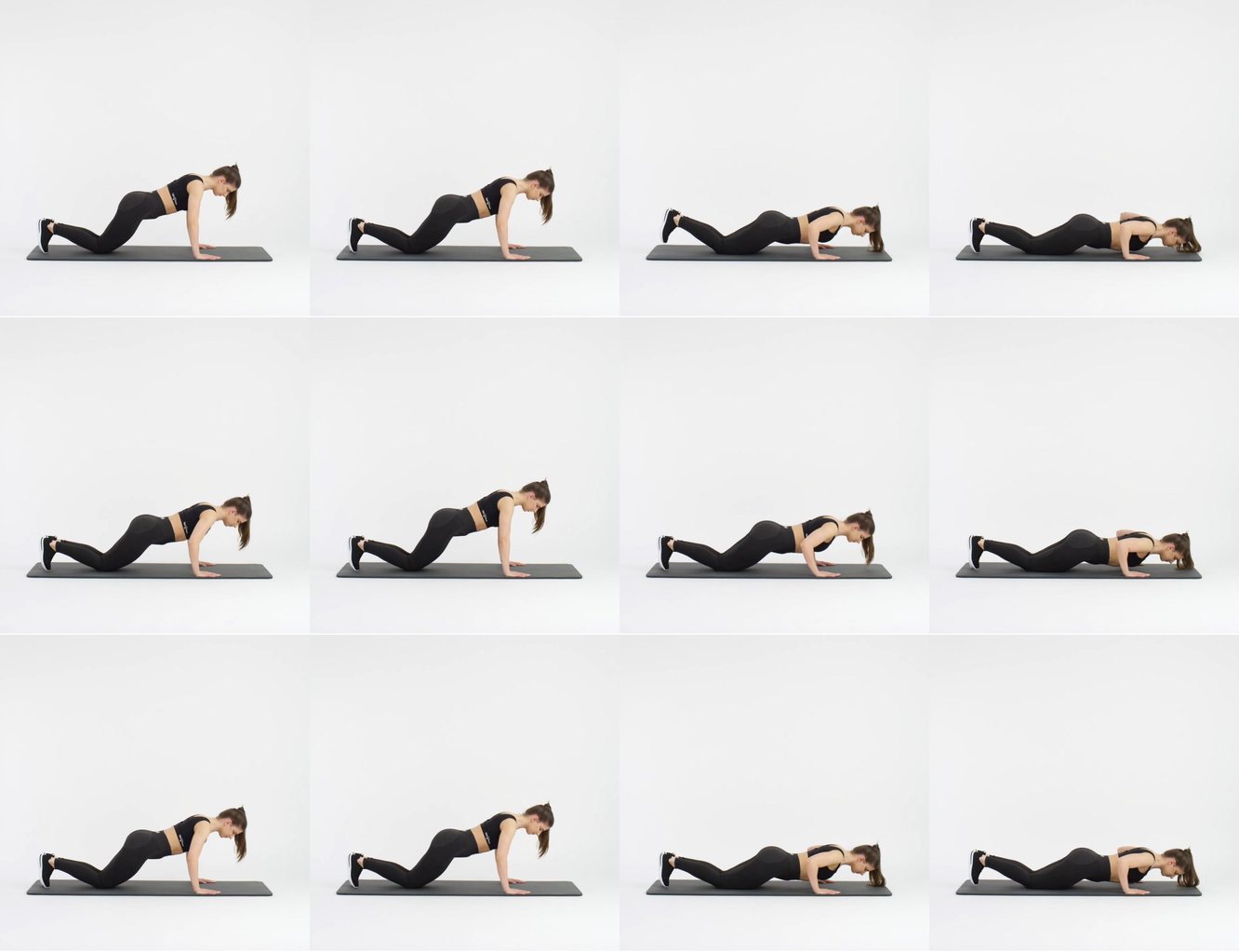 Wide Push Ups On Knees keyframes